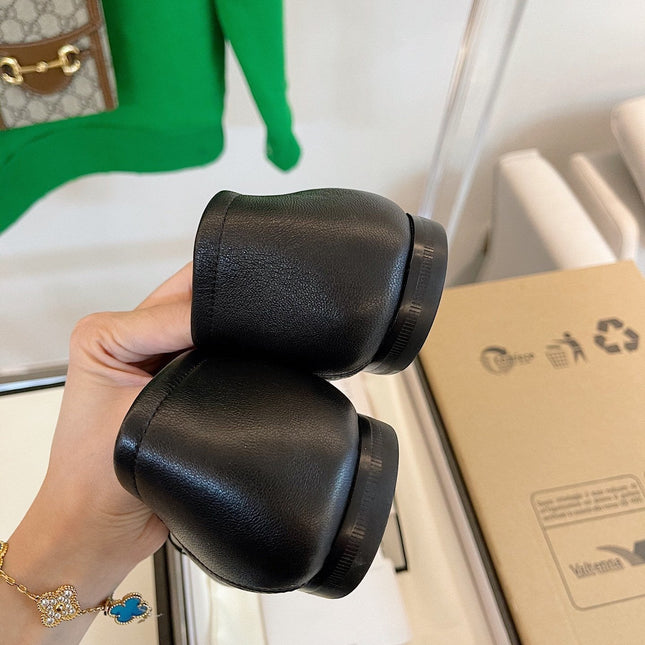 GG LOAFERS MULES BLACK