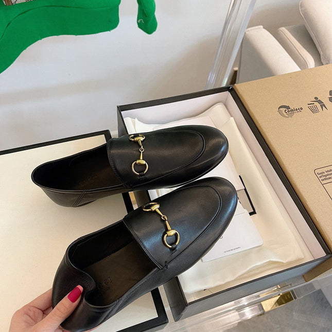 GG LOAFERS MULES BLACK