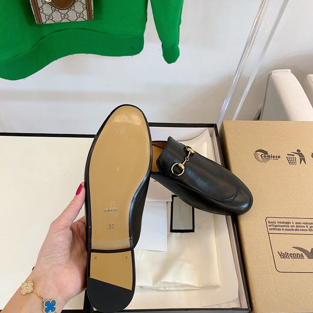 GG SLIPPER MULES BLACK