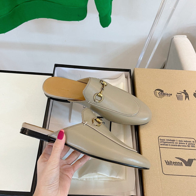 GG SLIPPER MULES BEIGE