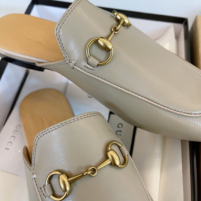 GG SLIPPER MULES BEIGE