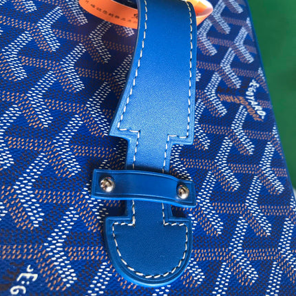 MUSE VANITY CASE 20 IN BLUE GOYARDINE CANVAS