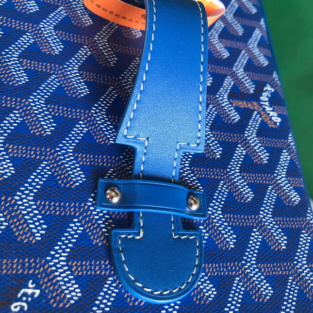 MUSE VANITY CASE 20 IN BLUE GOYARDINE CANVAS