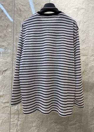 LONG SLEEVE STRIPED T-SHIRT 25S IN COTTON 266046