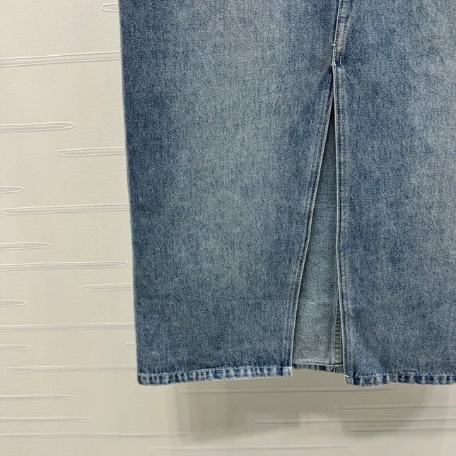 CHANEL LONG DENIM SKIRT