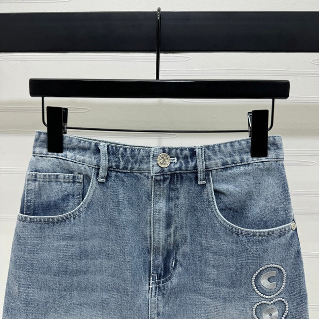 CHANEL DENIM MINI SKIRT