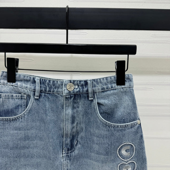 CHANEL DENIM MINI SKIRT