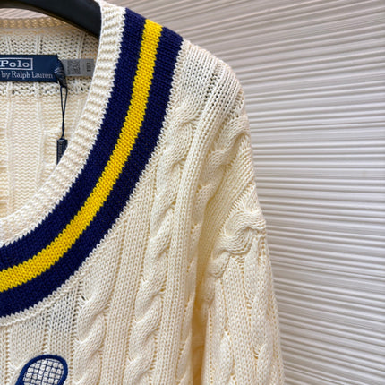 RALPH LAUREN 25S KNITTED TENNIS SWEATER 266