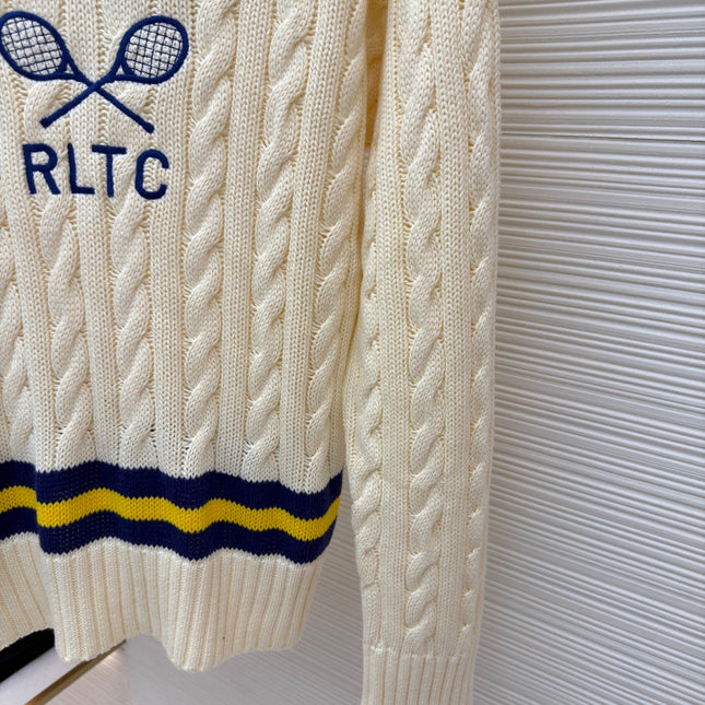 RALPH LAUREN 25S KNITTED TENNIS SWEATER 266