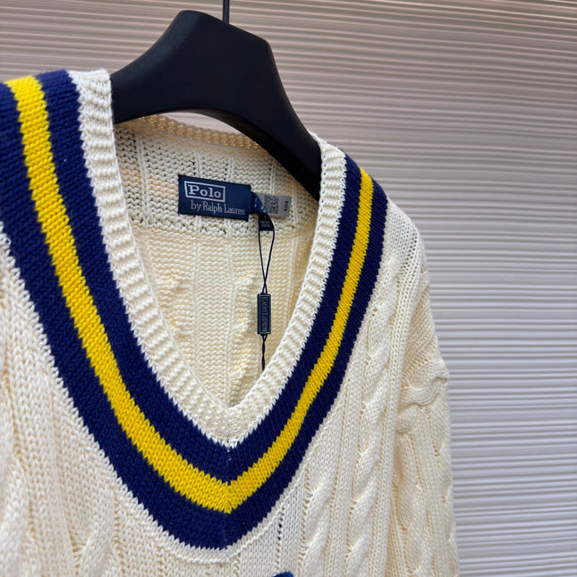 RALPH LAUREN 25S KNITTED TENNIS SWEATER 266