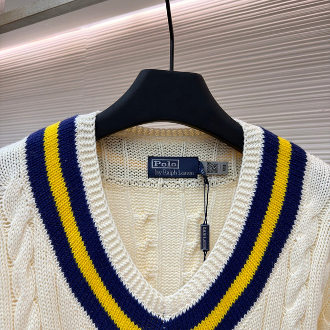RALPH LAUREN 25S KNITTED TENNIS SWEATER 266