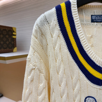 RALPH LAUREN 25S KNITTED TENNIS SWEATER 266