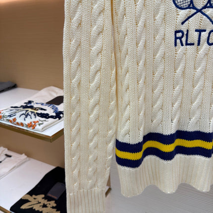 RALPH LAUREN 25S KNITTED TENNIS SWEATER 266