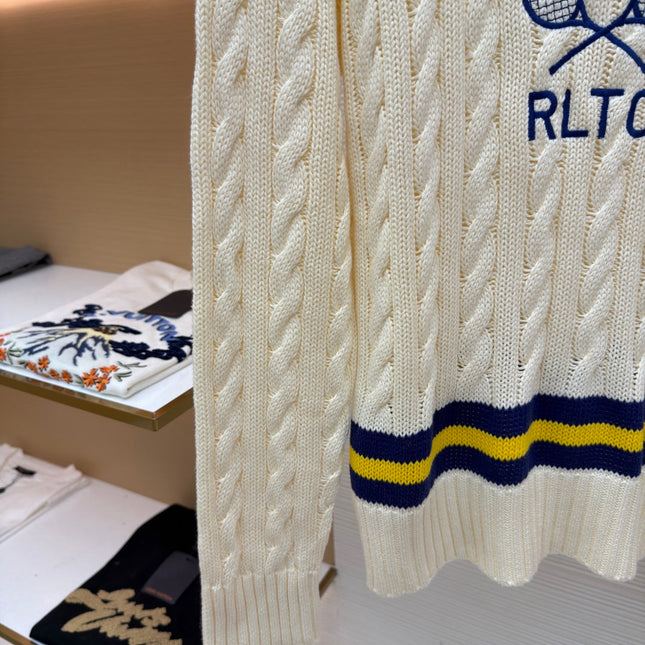 RALPH LAUREN 25S KNITTED TENNIS SWEATER 266