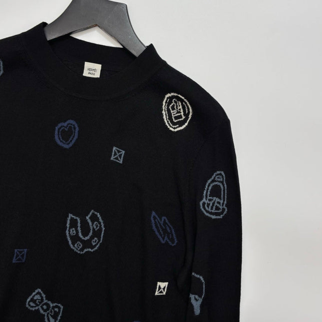 HERMES 25S WOOL-LINED SWEATER 185