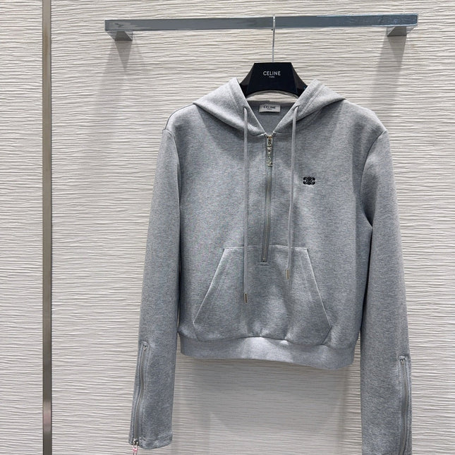 CELINE 25S WIDE-LEG PANTS HOODIE SET 0137