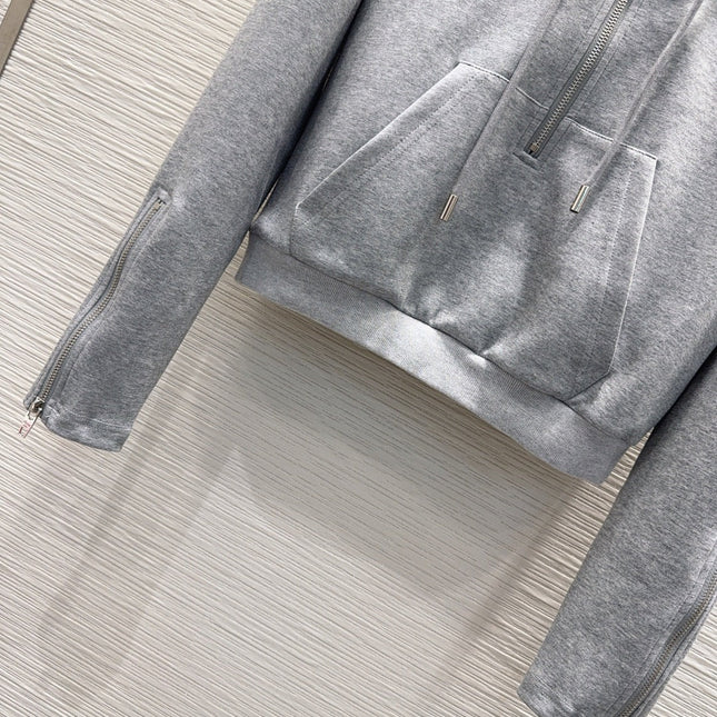 CELINE 25S WIDE-LEG PANTS HOODIE SET 0137