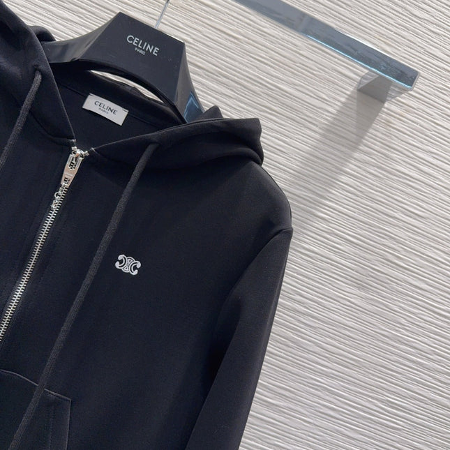 CELINE 25S WIDE-LEG PANTS HOODIE SET 0136