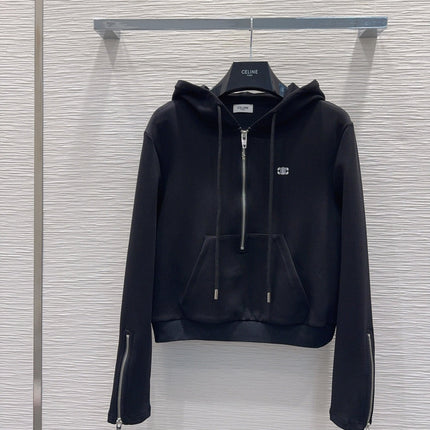 CELINE 25S WIDE-LEG PANTS HOODIE SET 0136