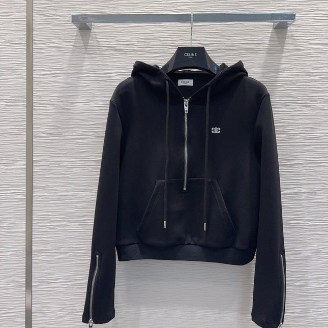 CELINE 25S WIDE-LEG PANTS HOODIE SET 0136