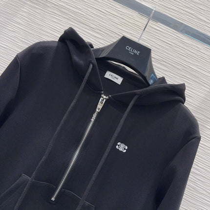 CELINE 25S WIDE-LEG PANTS HOODIE SET 0136