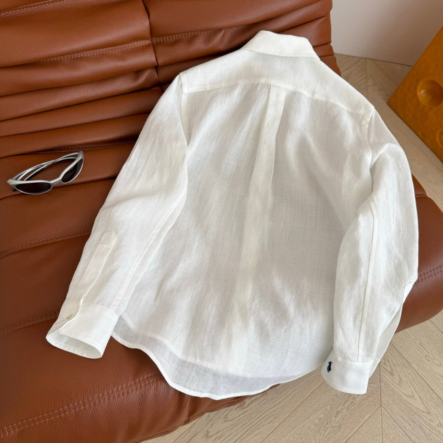 CLASSIC SHIRT OLD MONEY STYLE 25S IN LINEN 265753