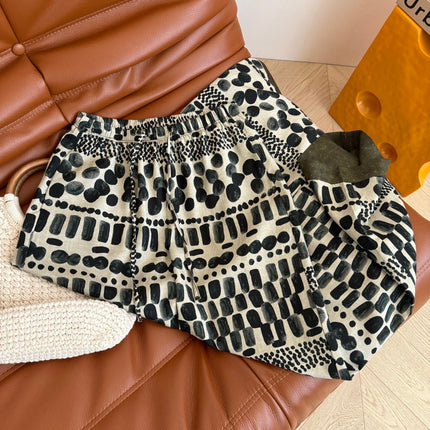 LINEN 25S PRINTED PANTS 265699