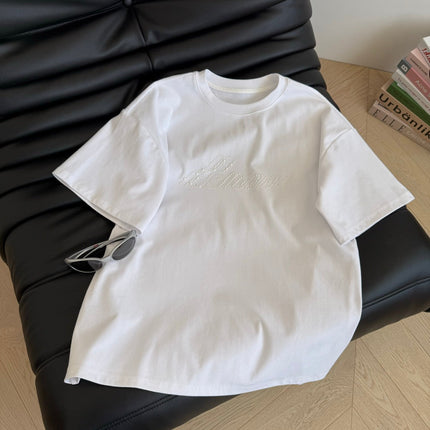 SHORT-SLEEVE TEE 25S WITH PEARL LETTERING 265703