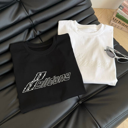 SHORT-SLEEVE TEE 25S WITH PEARL LETTERING 265703