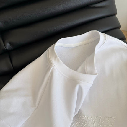 SHORT-SLEEVE TEE 25S WITH PEARL LETTERING 265703