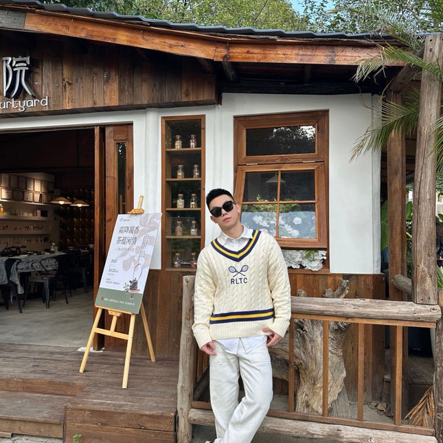 RALPH LAUREN 25S KNITTED TENNIS SWEATER 266