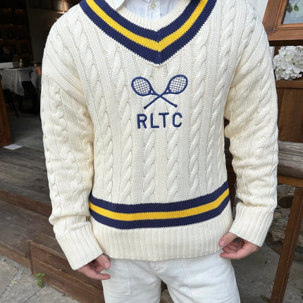 RALPH LAUREN 25S KNITTED TENNIS SWEATER 266