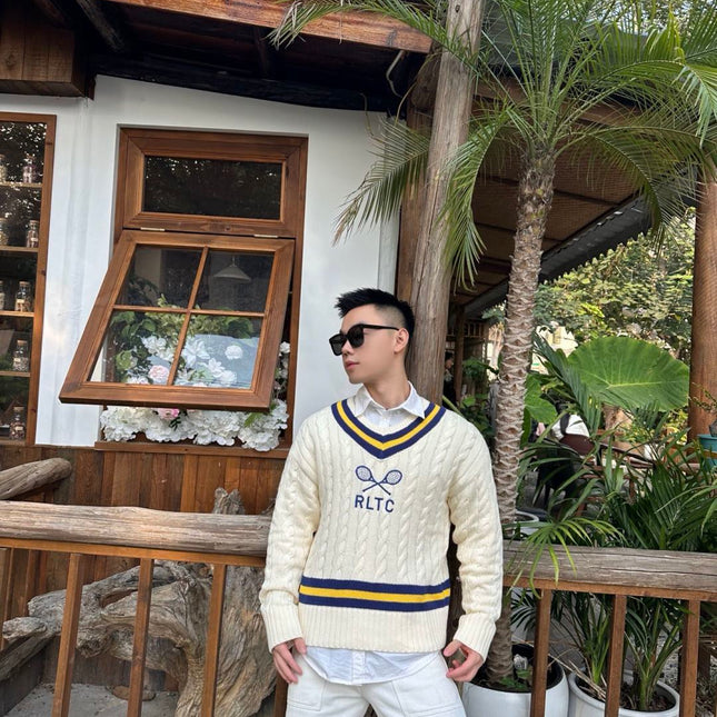 RALPH LAUREN 25S KNITTED TENNIS SWEATER 266