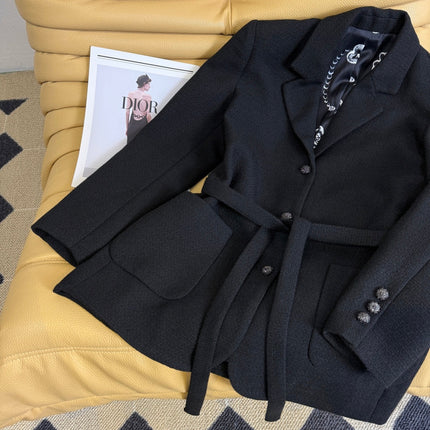 CHANEL 25S BELTED LAPEL COAT 286