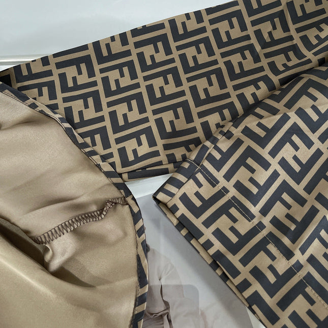 FF PRINTED SHORT SHIRT AND SKIRT IN TWILL FABRIC 265978