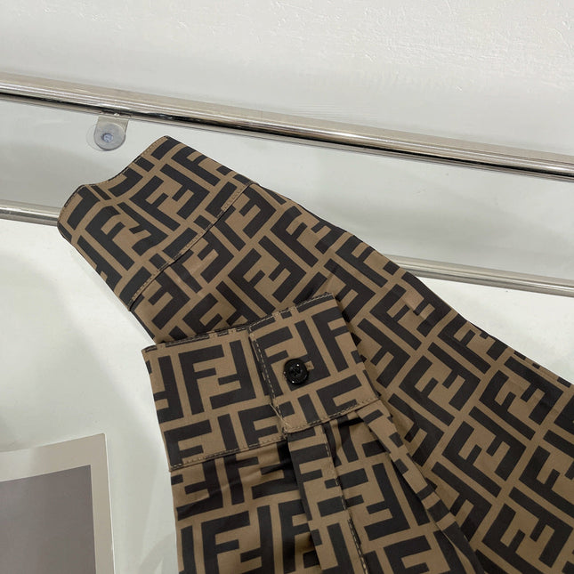 FF PRINTED SHORT SHIRT AND SKIRT IN TWILL FABRIC 265978