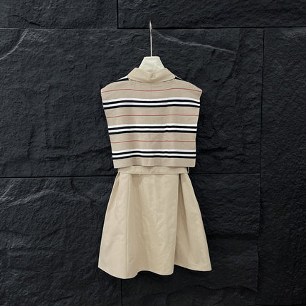 SLEEVELESS DRESS WITH SCARF 265951