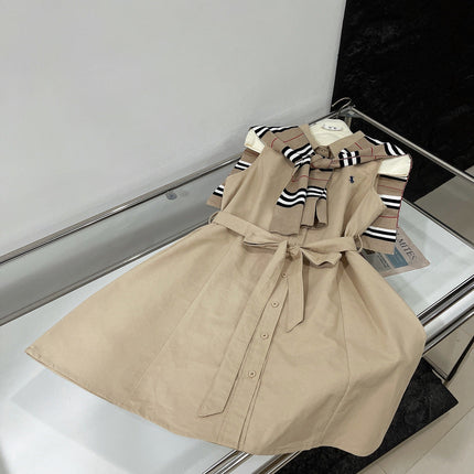 SLEEVELESS DRESS WITH SCARF 265951