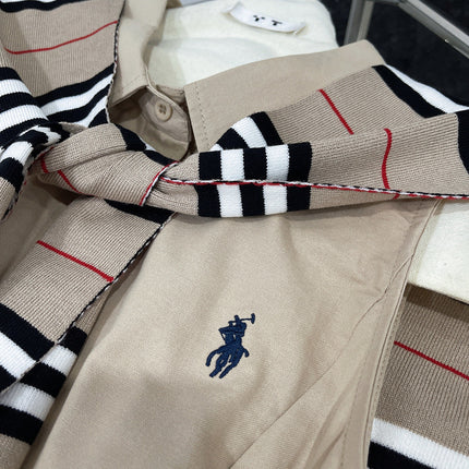 SLEEVELESS DRESS WITH SCARF 265951