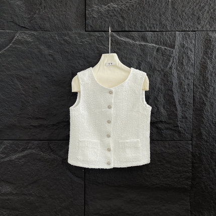 SEQUIN EMBELLISHED BLAZER IN WHITE 265872