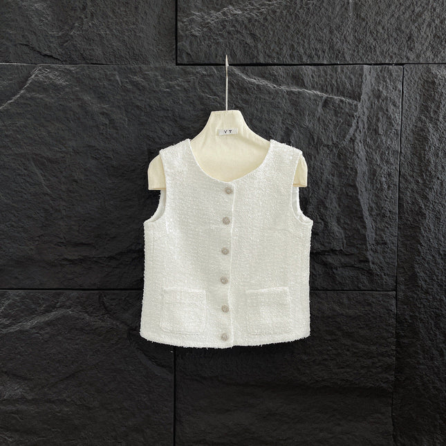 SEQUIN EMBELLISHED BLAZER IN WHITE 265872