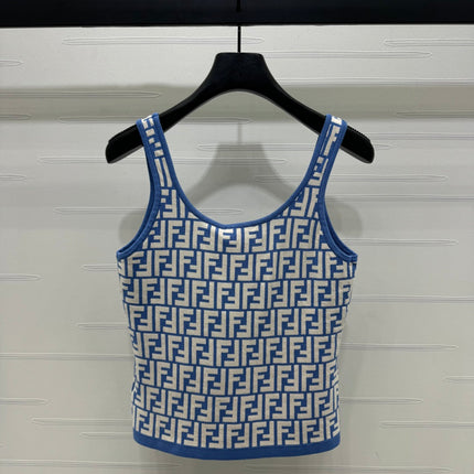 FEND 25S FLORAL LOGO KNITTED CAMISOLE 264227