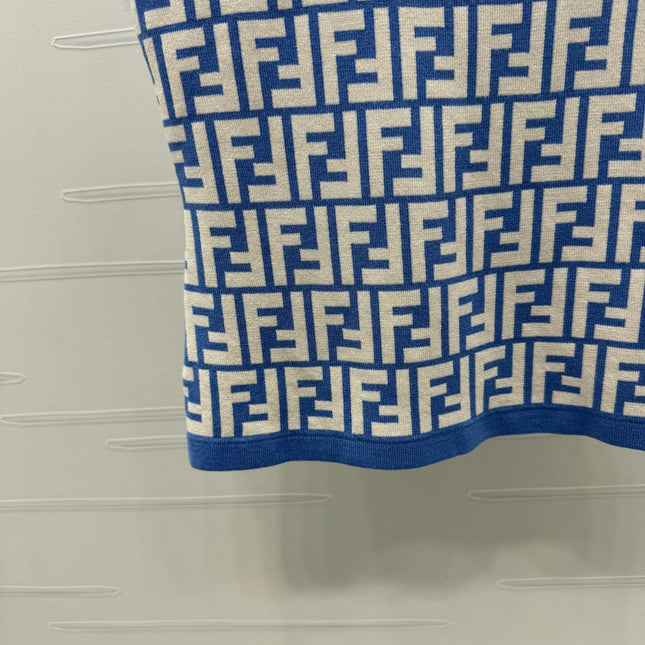 FEND 25S FLORAL LOGO KNITTED CAMISOLE 264227