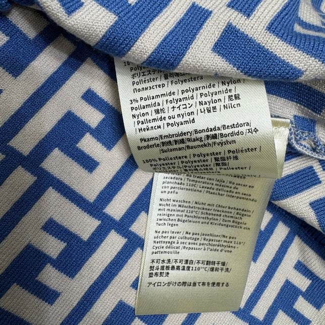 FEND 25S CROCHET FLORAL LOGO PINAFORE DRESS 264221