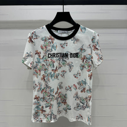 Dior 25C T-Shirt Papillon multicolore Pattern 228799