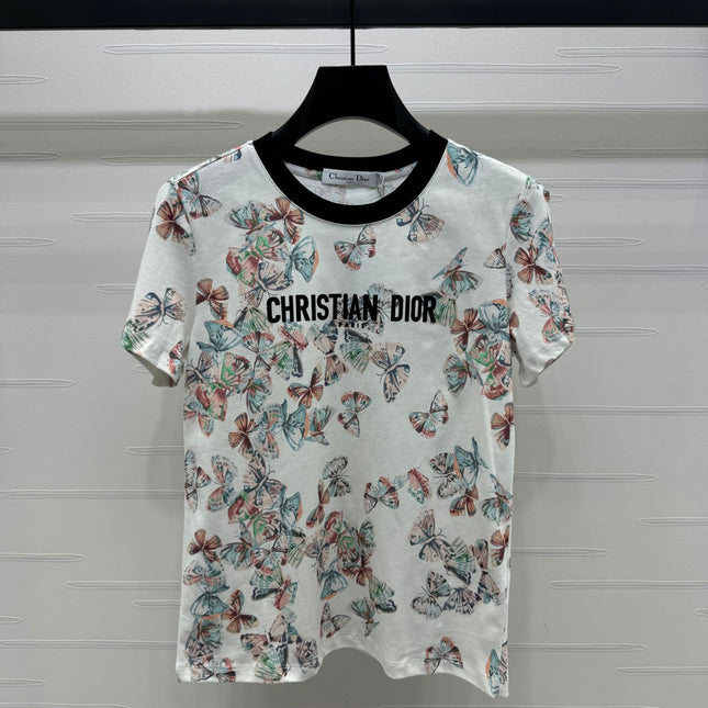 Dior 25C T-Shirt Papillon multicolore Pattern 228799
