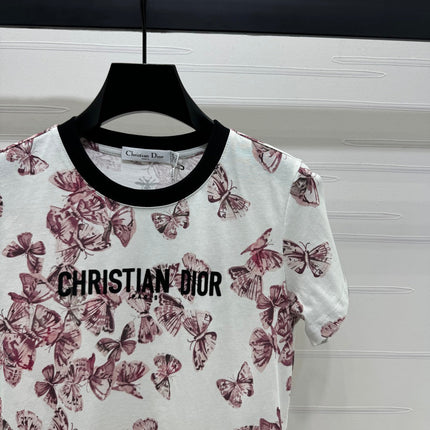 Dior 25C T-Shirt Papillon multicolore Pattern 228799