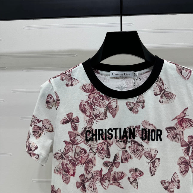Dior 25C T-Shirt Papillon multicolore Pattern 228799