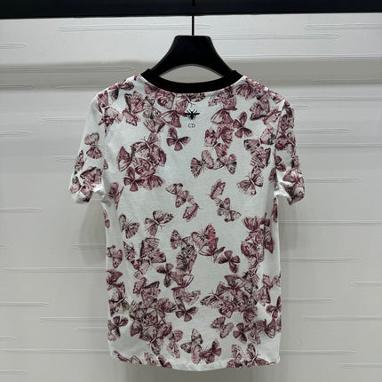 Dior 25C T-Shirt Papillon multicolore Pattern 228799