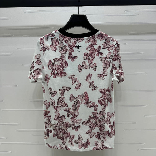 Dior 25C T-Shirt Papillon multicolore Pattern 228799